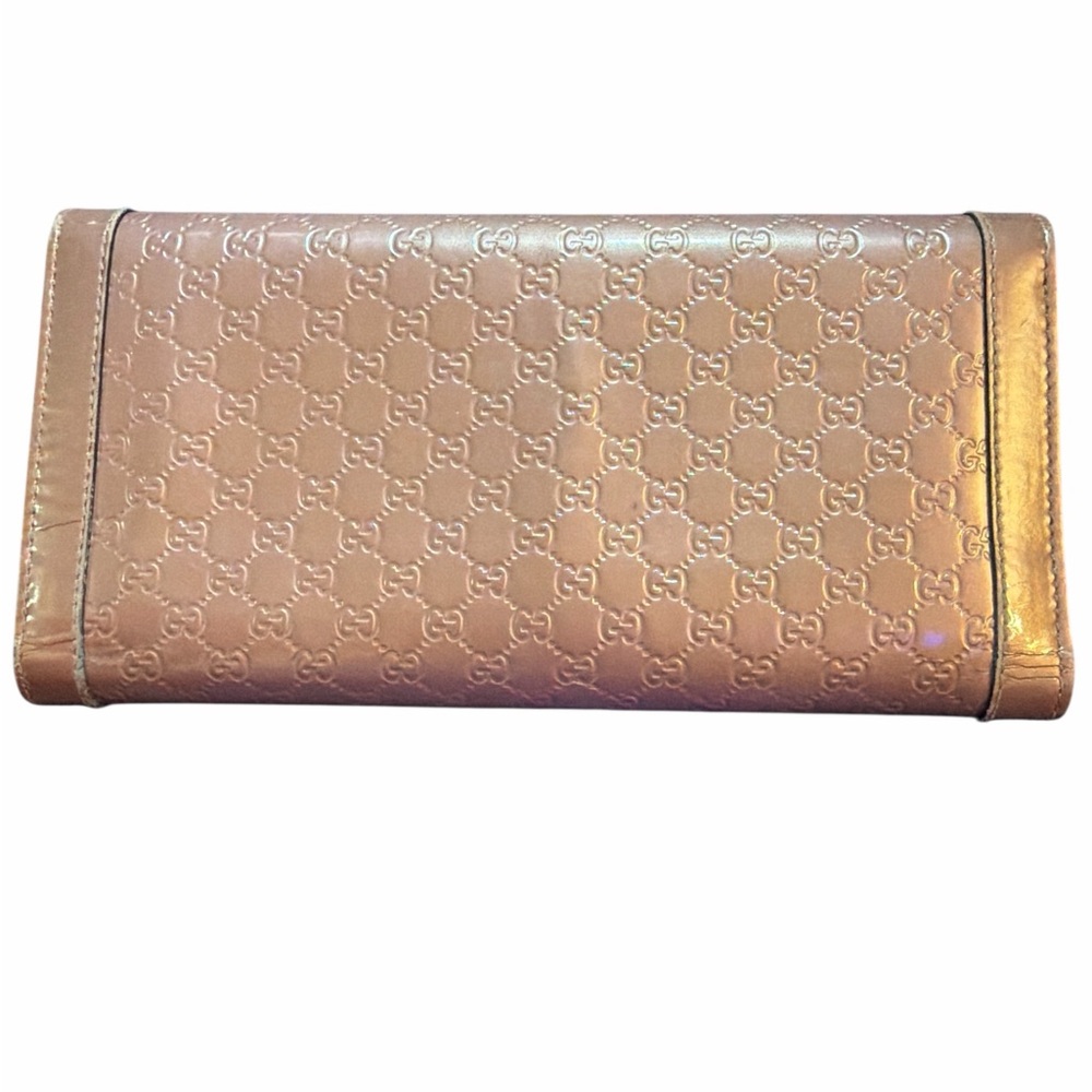 Gucci Microguccissima Patent Leather Continental Wallet Pink - Picture 2 of 6